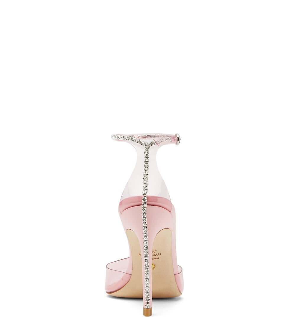 Stuart Weitzman GLAM 100 STRAP PUMP En ROSA De Mujer | Stuart Weitzman®