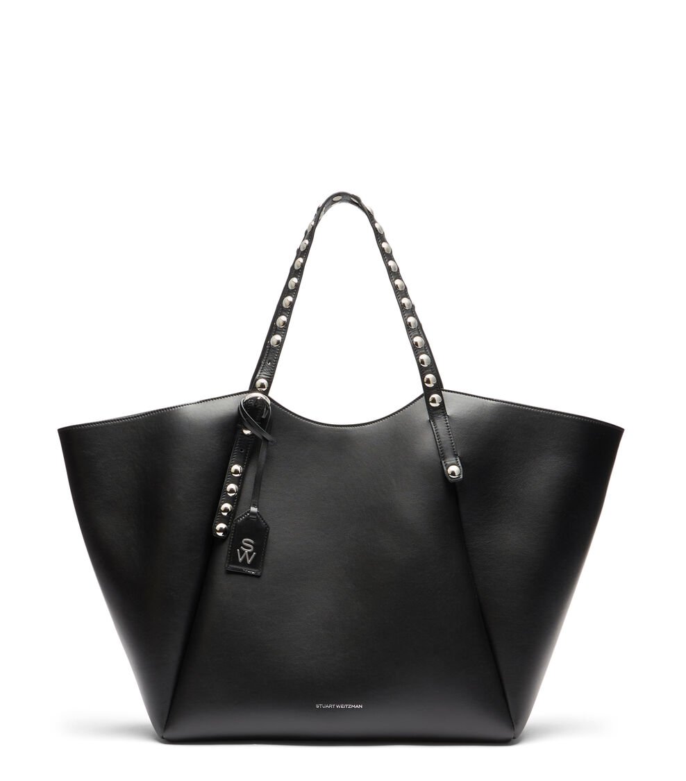 Stuart Weitzman GOGO STUD TOTE en BLACK de Mujer | Stuart Weitzman®