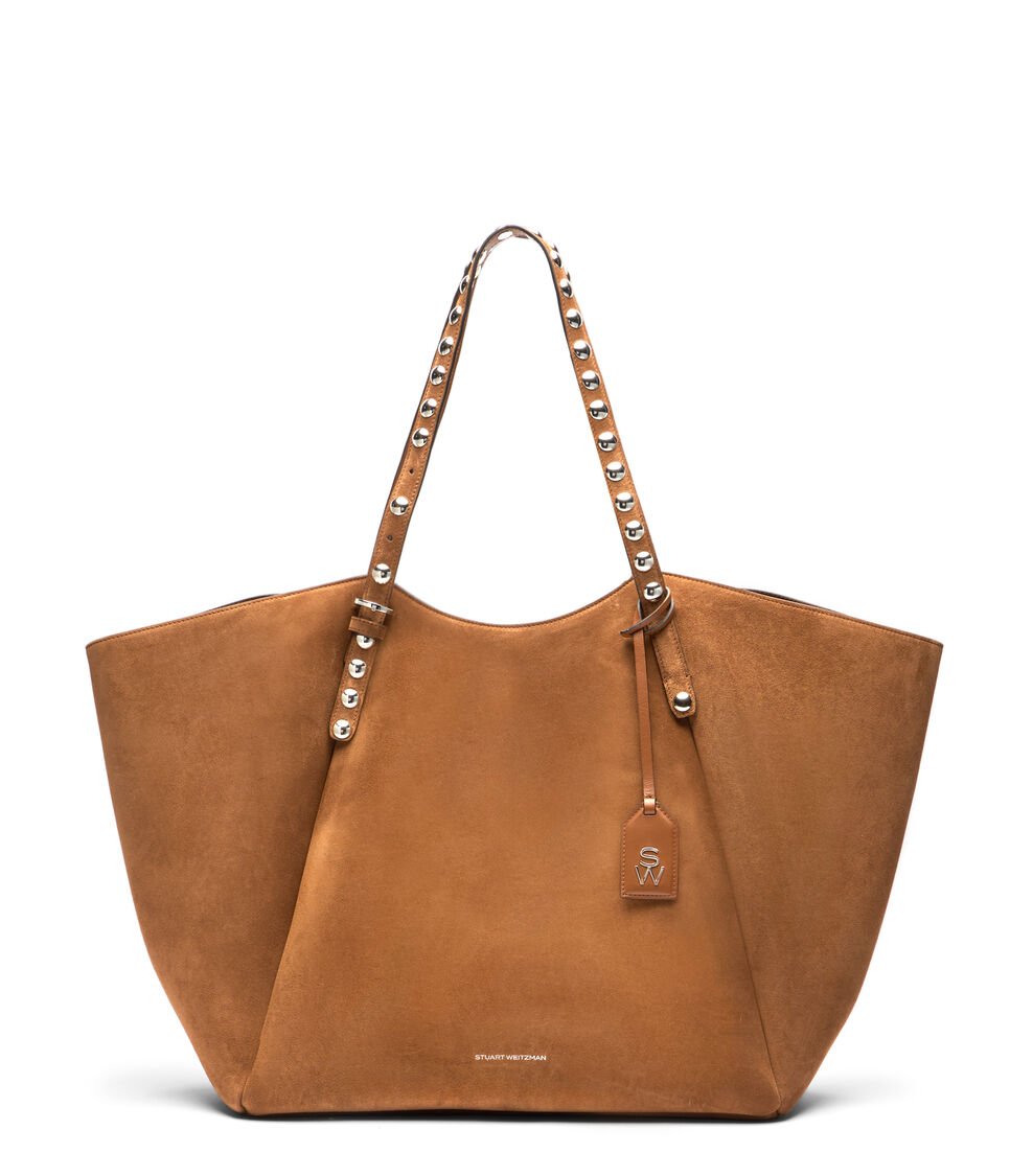 Stuart Weitzman GOGO STUD TOTE en FOX de Mujer | Stuart Weitzman®