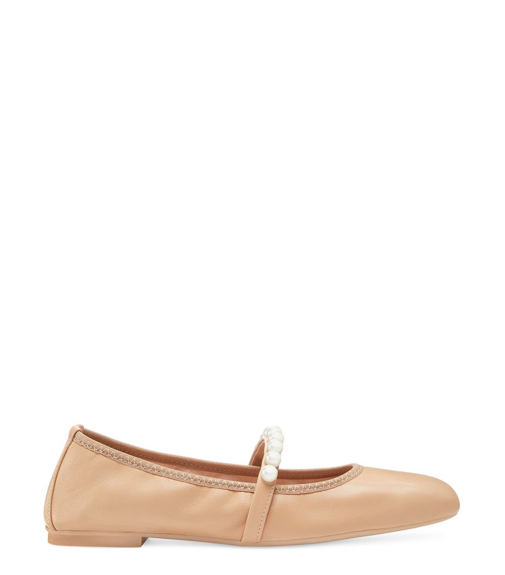 Stuart Weitzman GOLDIE BALLET FLAT en ADOBE de Mujer | Stuart Weitzman®