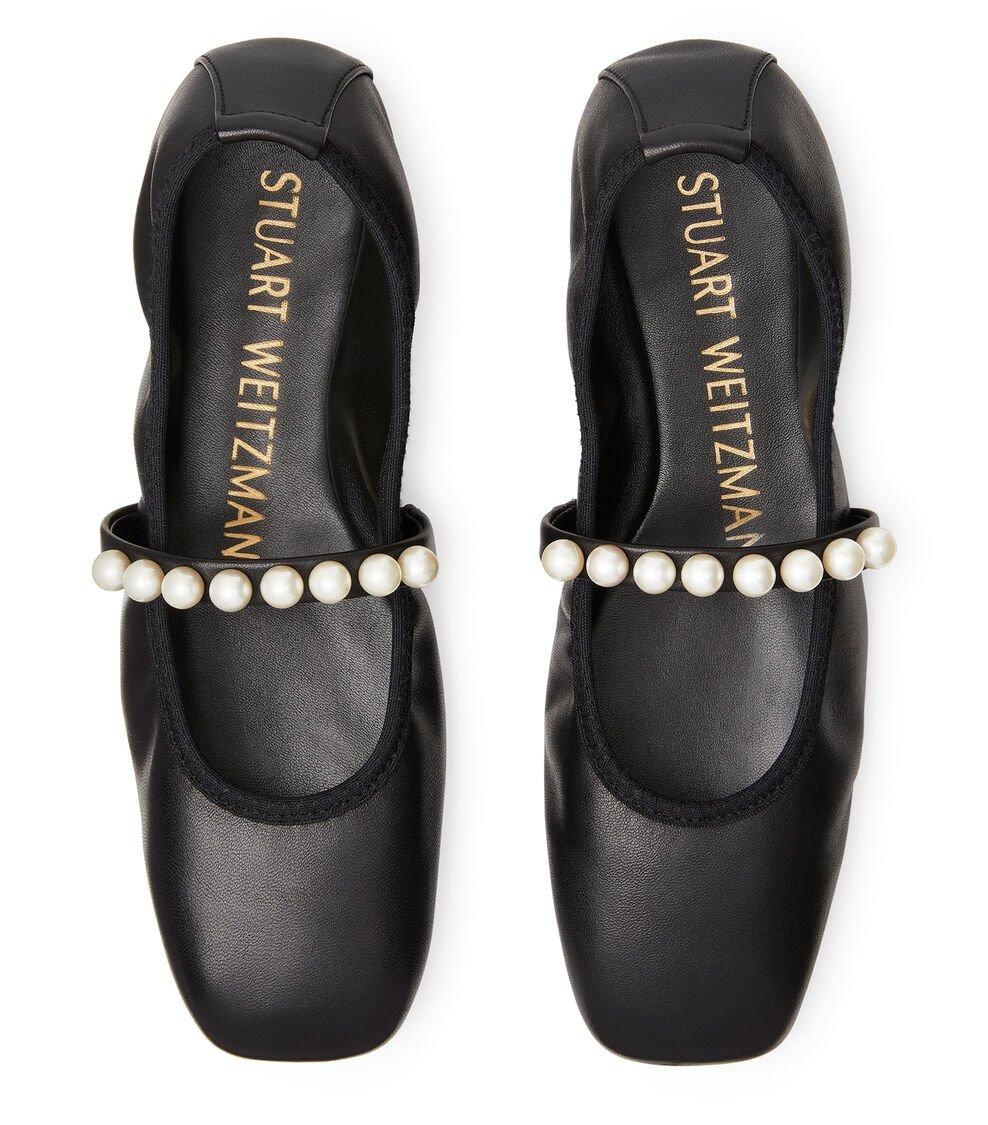 Stuart Weitzman GOLDIE BALLET FLAT En NEGRO De Mujer | Stuart Weitzman®