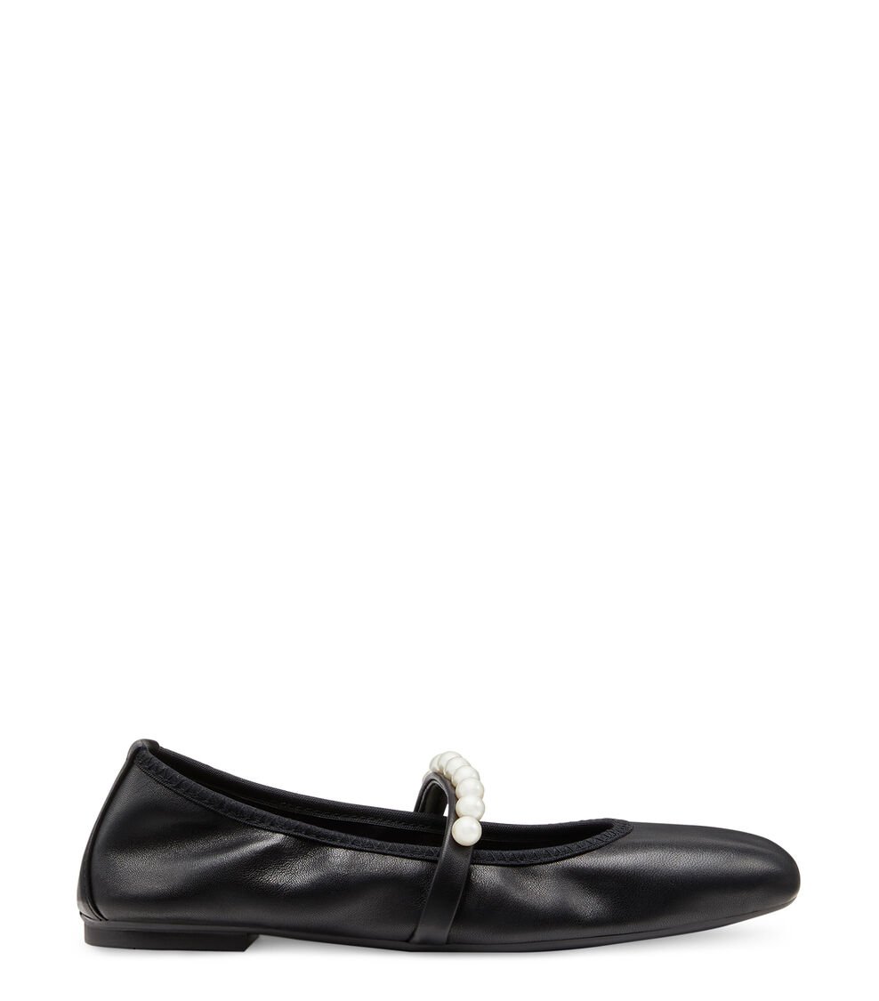 Stuart Weitzman GOLDIE BALLET FLAT en NEGRO de Mujer | Stuart Weitzman®