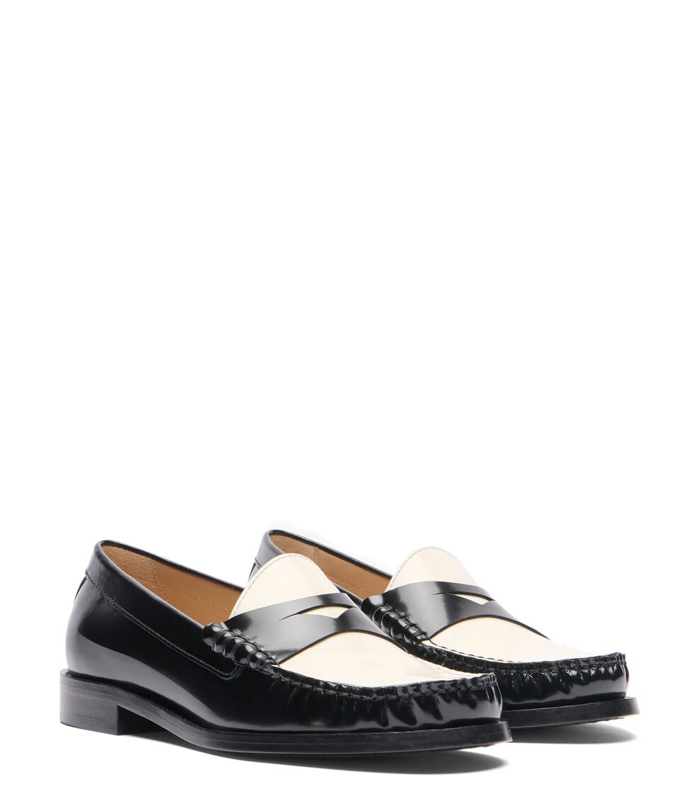 Stuart Weitzman LOTTIE LOAFER En NEGRO/CREMA De Mujer | Stuart Weitzman®
