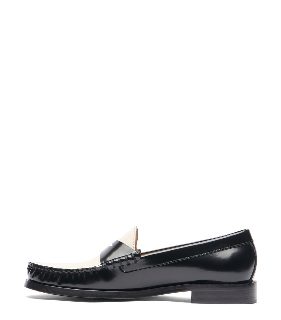 Stuart Weitzman LOTTIE LOAFER En NEGRO/CREMA De Mujer | Stuart Weitzman®