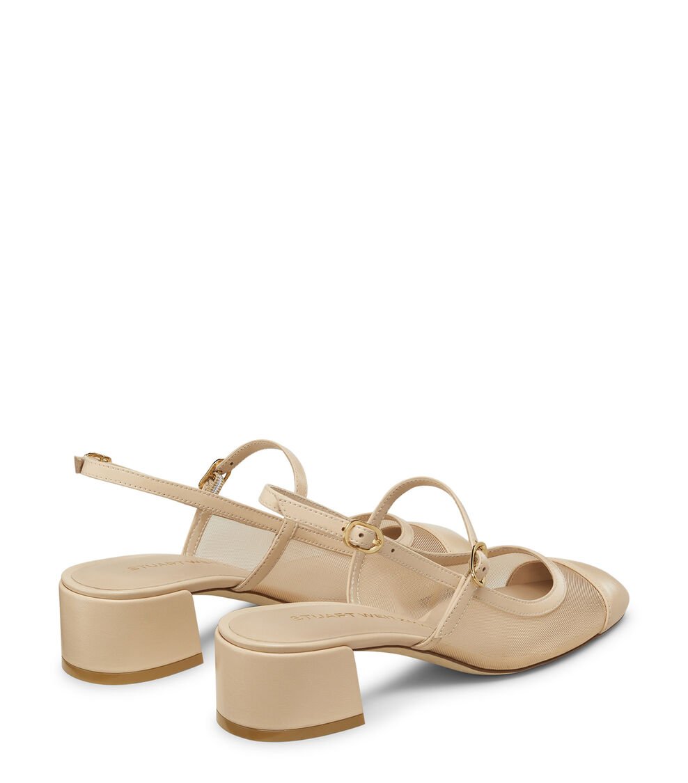Stuart Weitzman MAEVE MARY JANE SLINGBACK En BEIGE/BARELY BEIGE De Mujer | Stuart Weitzman®