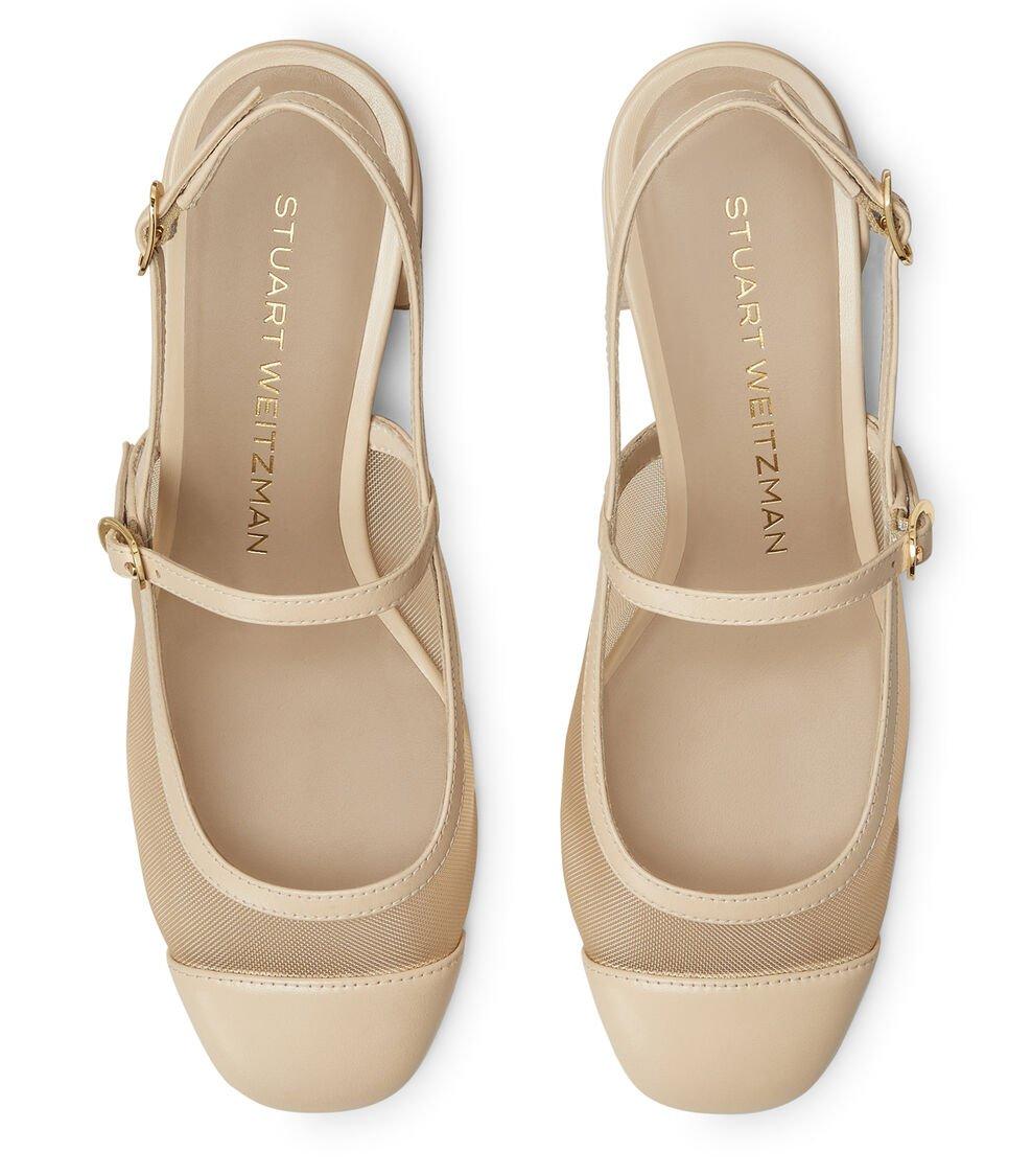 Stuart Weitzman MAEVE MARY JANE SLINGBACK En BEIGE/BARELY BEIGE De Mujer | Stuart Weitzman®