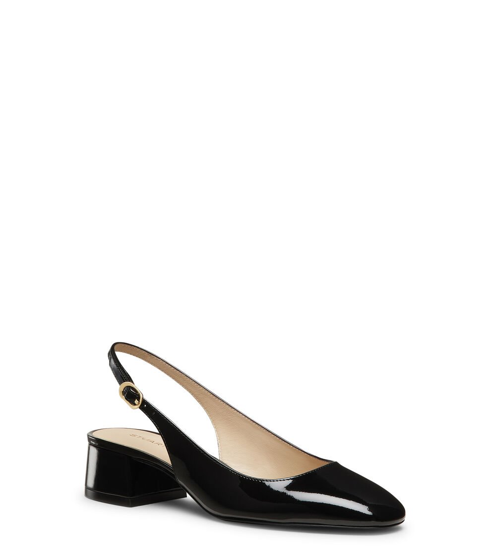Stuart Weitzman MAEVE SLINGBACK 35 En BLACK De Mujer | Stuart Weitzman®