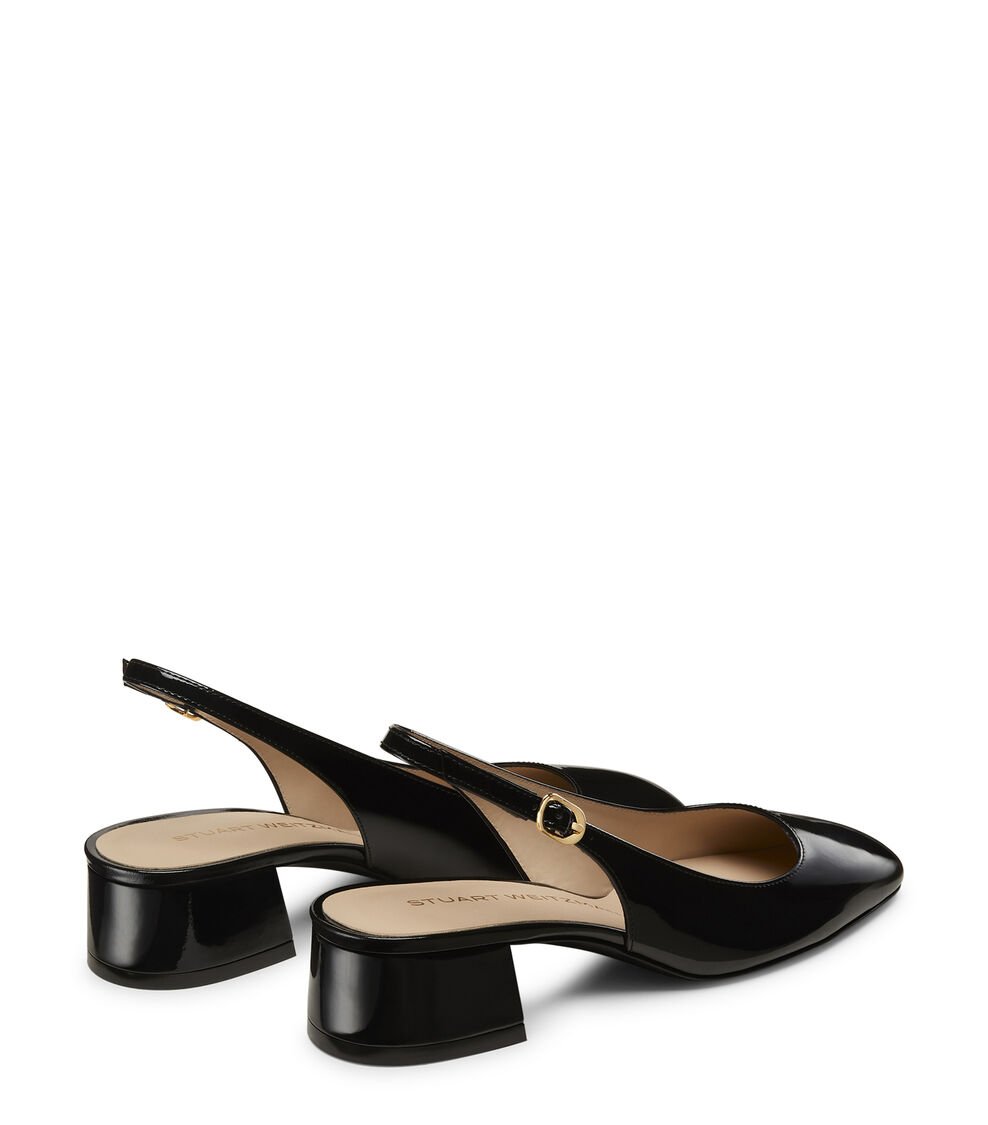 Stuart Weitzman MAEVE SLINGBACK 35 En BLACK De Mujer | Stuart Weitzman®