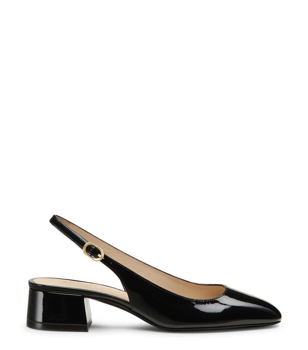 Stuart Weitzman MAEVE SLINGBACK 35 en BLACK de Mujer | Stuart Weitzman®