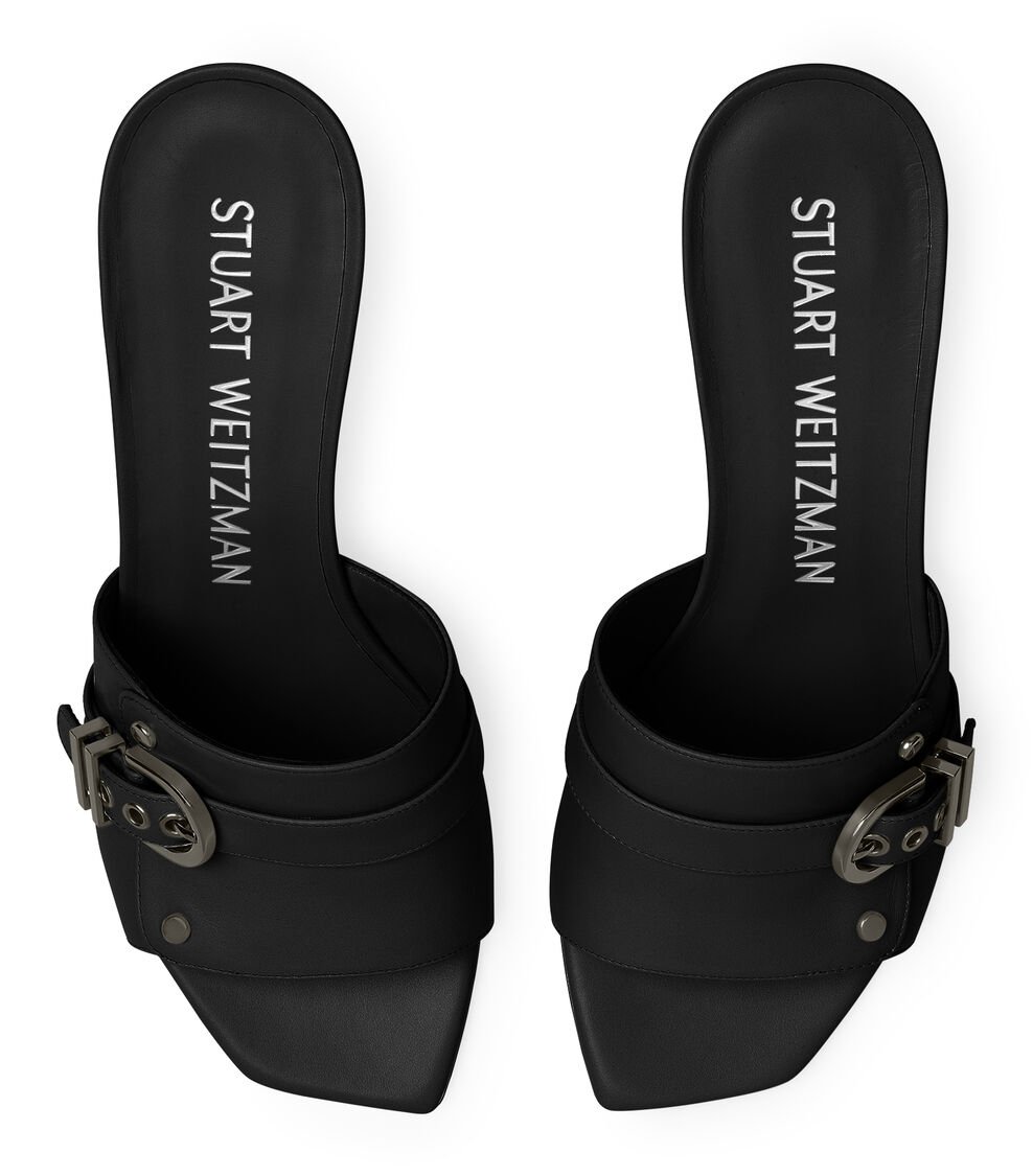 Stuart Weitzman MAVERICK 75 SLIDE En NEGRO De Mujer | Stuart Weitzman®