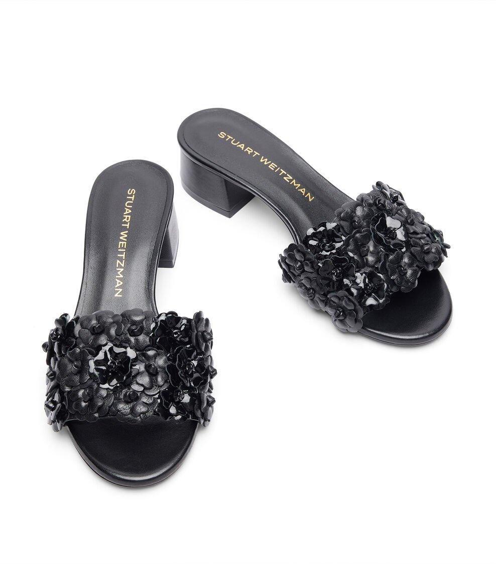 Stuart Weitzman MEADOW 35 SLIDE En NEGRO De Mujer | Stuart Weitzman®