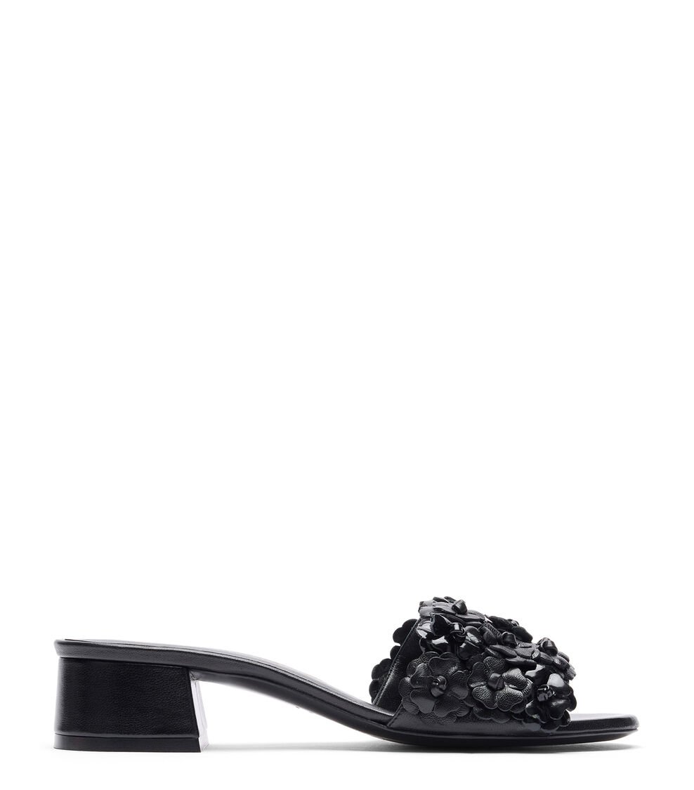 Stuart Weitzman MEADOW 35 SLIDE en NEGRO de Mujer | Stuart Weitzman®
