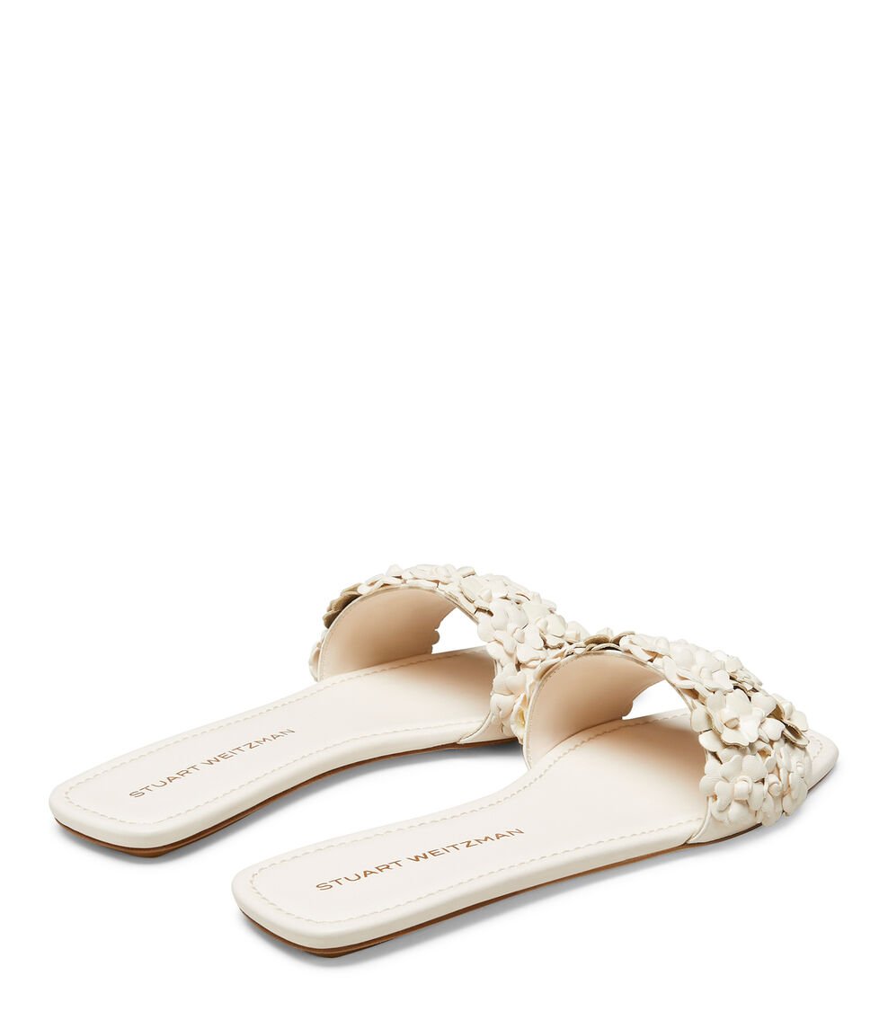 Stuart Weitzman MEADOW FLAT SLIDE En SEASHELL De Mujer | Stuart Weitzman®