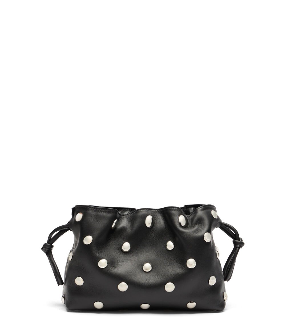 Stuart Weitzman MIA MINI STUD BAG en BLACK de Mujer | Stuart Weitzman®