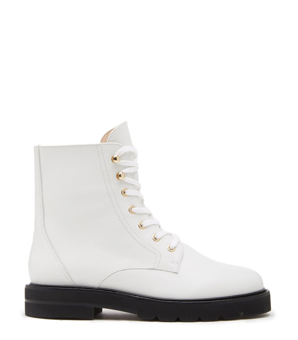 Stuart Weitzman MILA LIFT BOOTIE en BLANCO de Mujer | Stuart Weitzman®