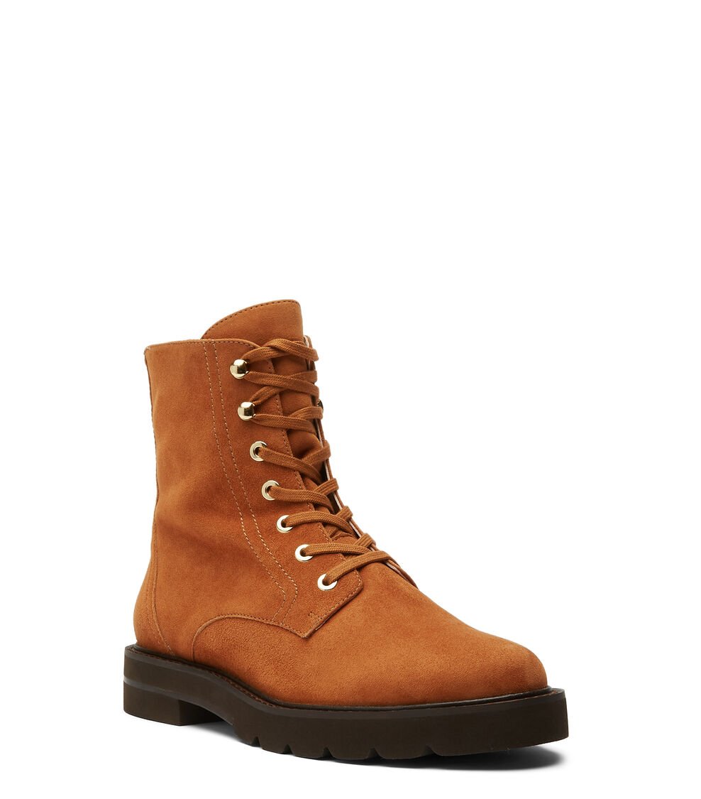 Stuart Weitzman MILA LIFT BOOTIE En NOUGAT De Mujer | Stuart Weitzman®