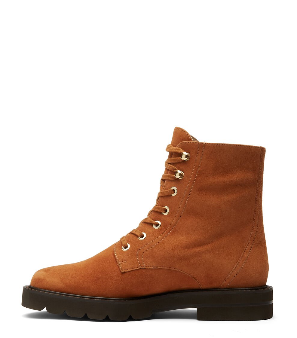 Stuart Weitzman MILA LIFT BOOTIE En NOUGAT De Mujer | Stuart Weitzman®