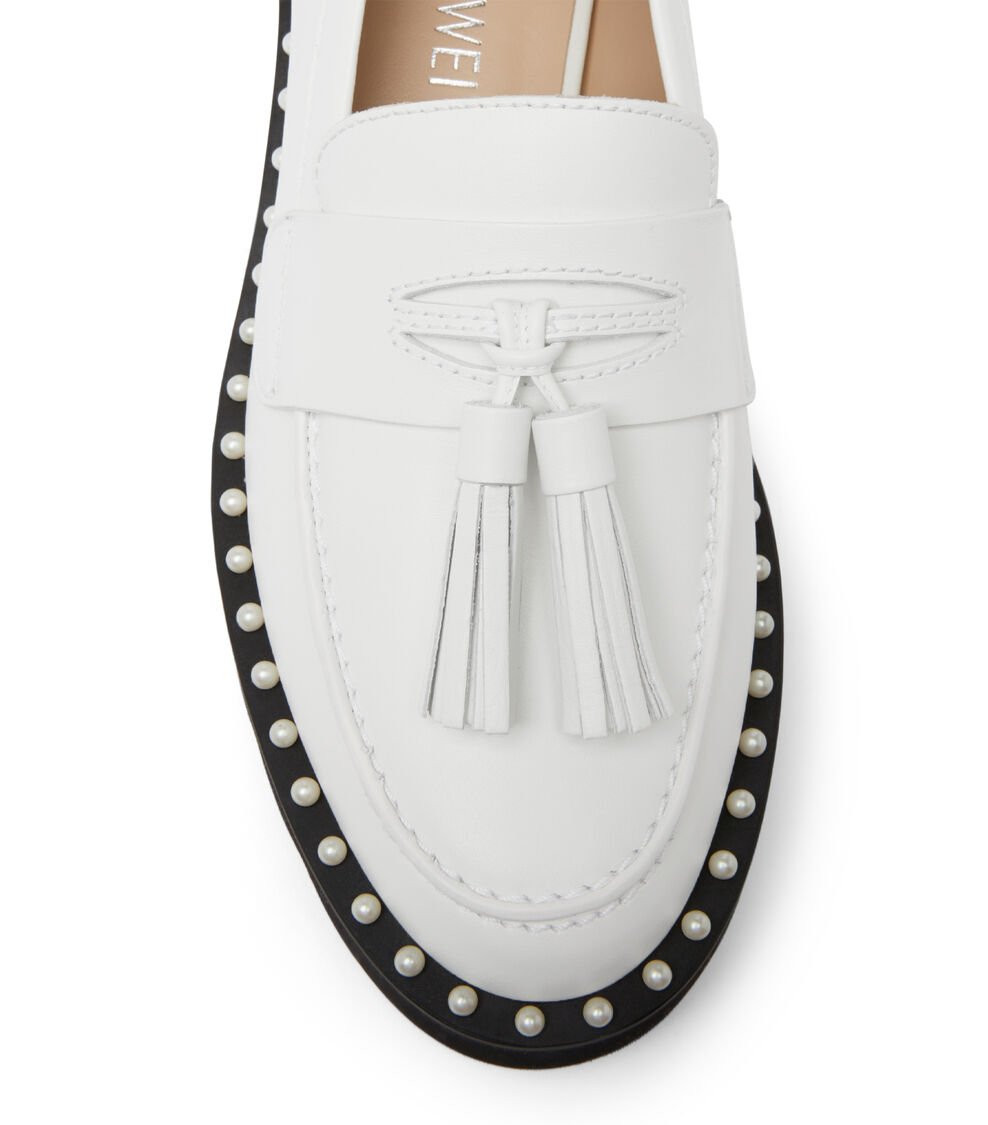 Stuart Weitzman MILA LIFT PEARL LOAFER En BLANCO De Mujer | Stuart Weitzman®