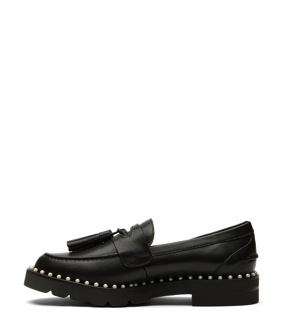Stuart Weitzman MILA LIFT PEARL LOAFER En NEGRO De Mujer | Stuart Weitzman®