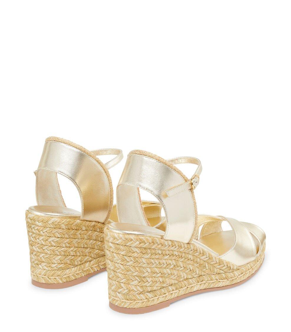 Stuart Weitzman MIRELA II ESPADRILLE WEDGE En OROCLARO De Mujer | Stuart Weitzman®