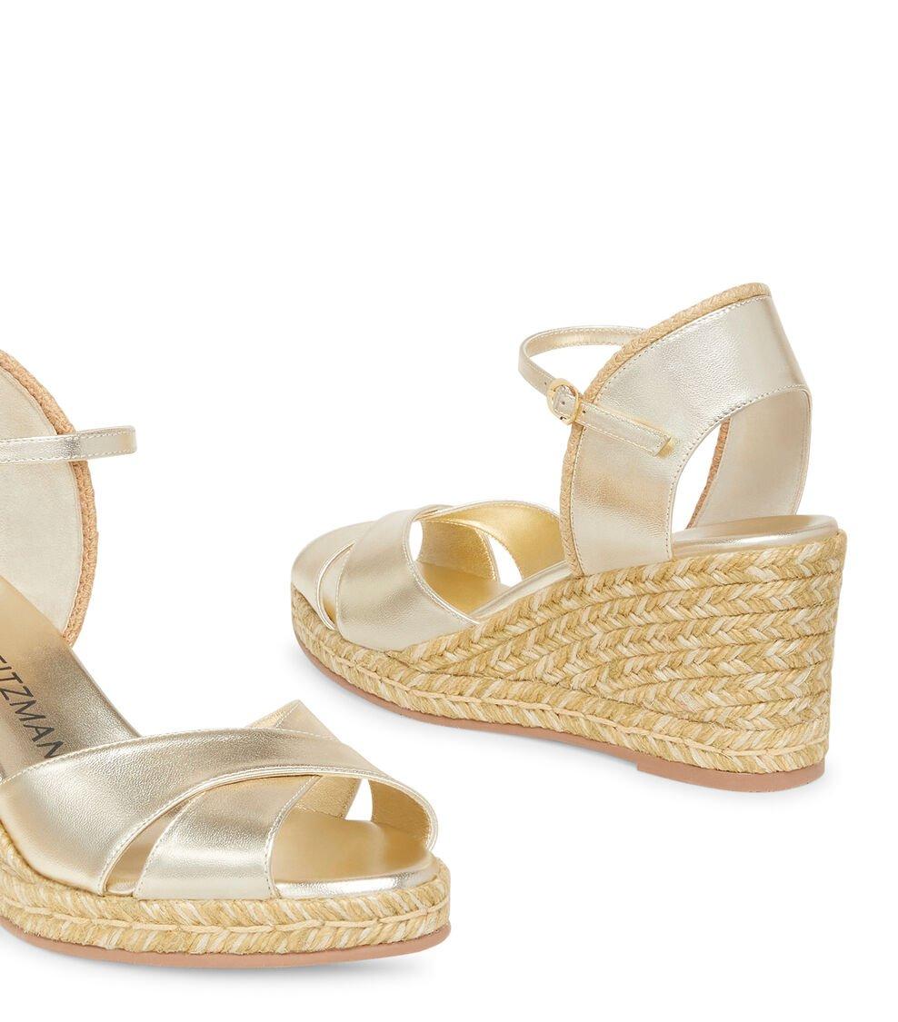 Stuart Weitzman MIRELA II ESPADRILLE WEDGE En OROCLARO De Mujer | Stuart Weitzman®