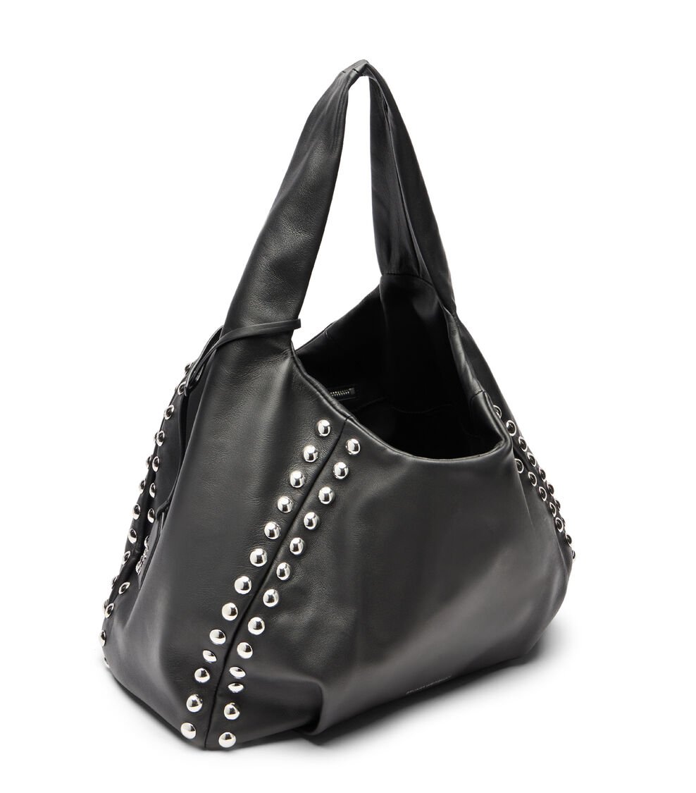 Stuart Weitzman MODA STUD HOBO BAG En BLACK De Mujer | Stuart Weitzman®