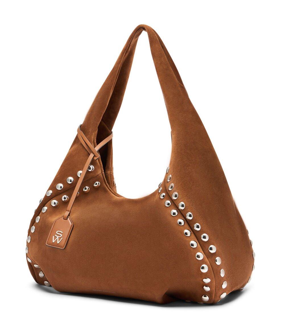 Stuart Weitzman MODA STUD HOBO BAG En FOX De Mujer | Stuart Weitzman®