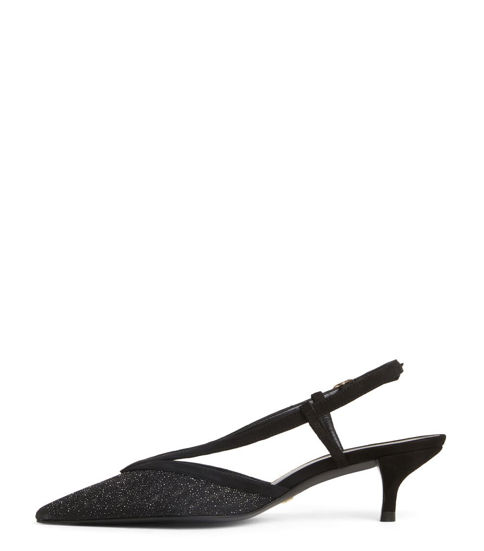 Stuart Weitzman NOCHE 50 SLINGBACK En NEGRO De Mujer | Stuart Weitzman®