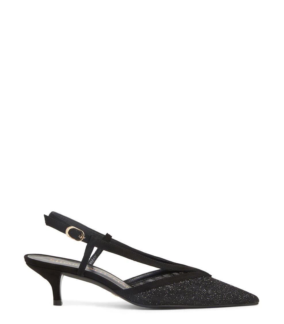 Stuart Weitzman NOCHE 50 SLINGBACK en NEGRO de Mujer | Stuart Weitzman®