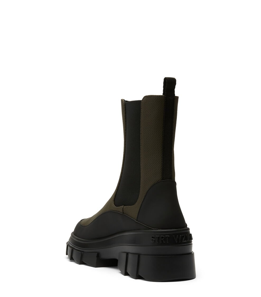 Stuart Weitzman NOHO CHELSEA BOOTIE En MILITAR De Mujer | Stuart Weitzman®