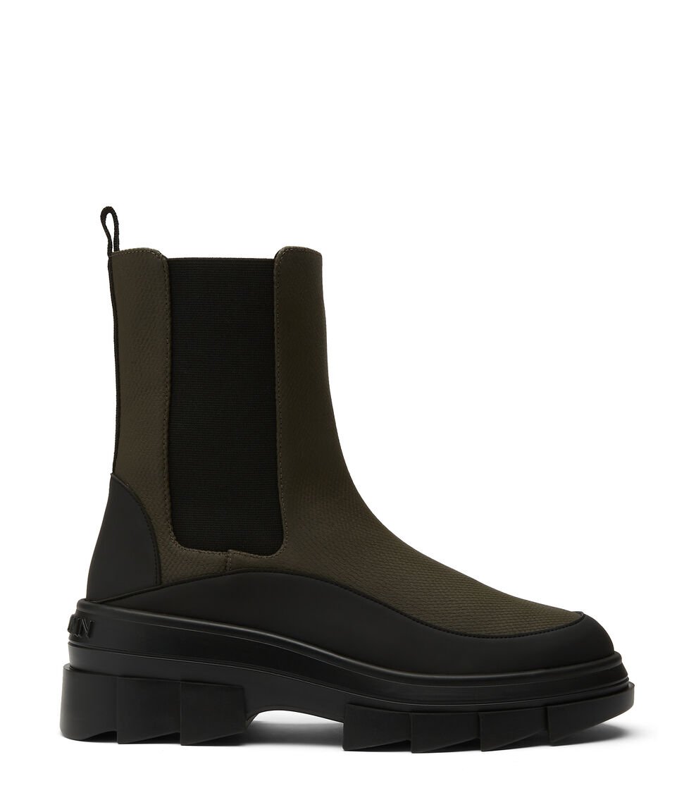 Stuart Weitzman NOHO CHELSEA BOOTIE en MILITAR de Mujer | Stuart Weitzman®