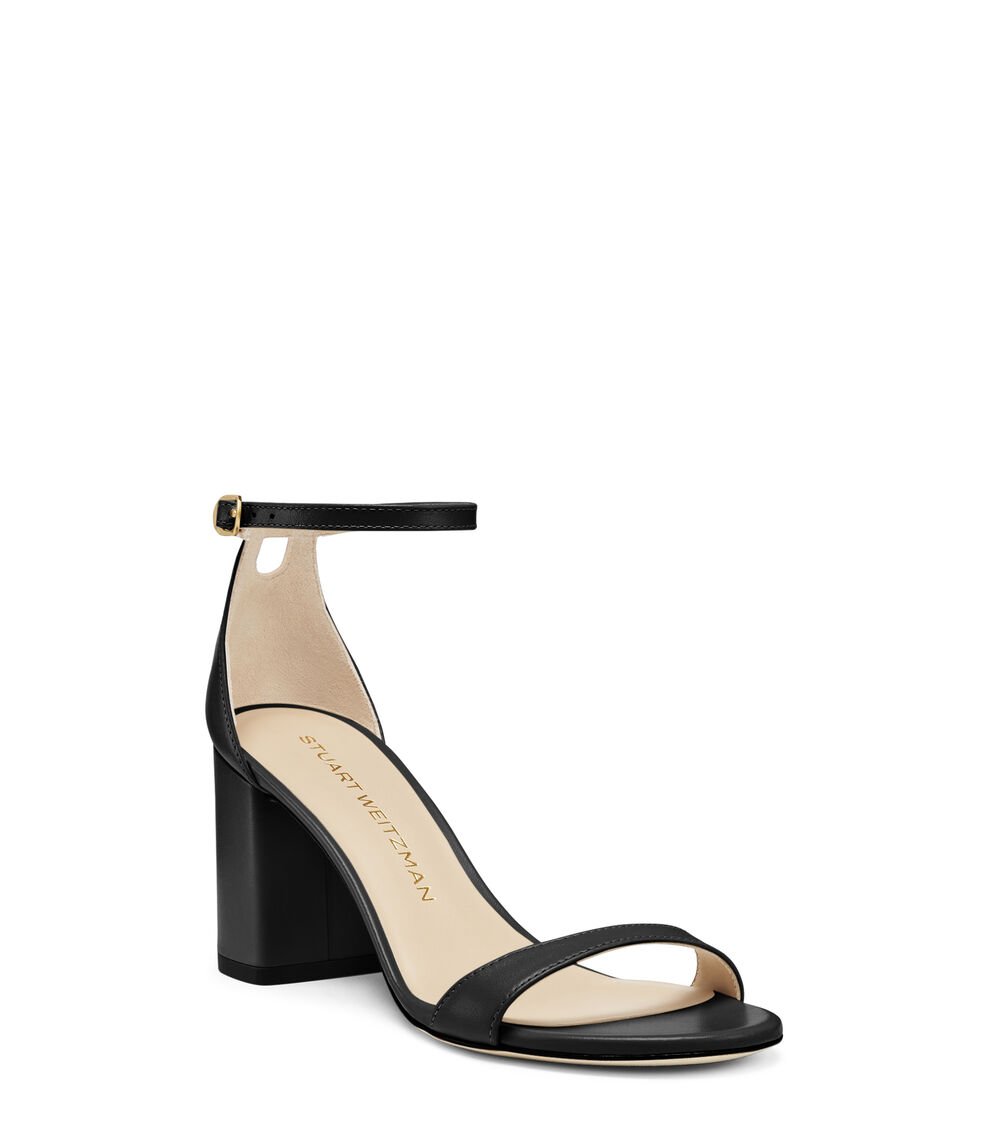 Stuart Weitzman NUDIST BLOCK 75 En BLACK De Mujer | Stuart Weitzman®