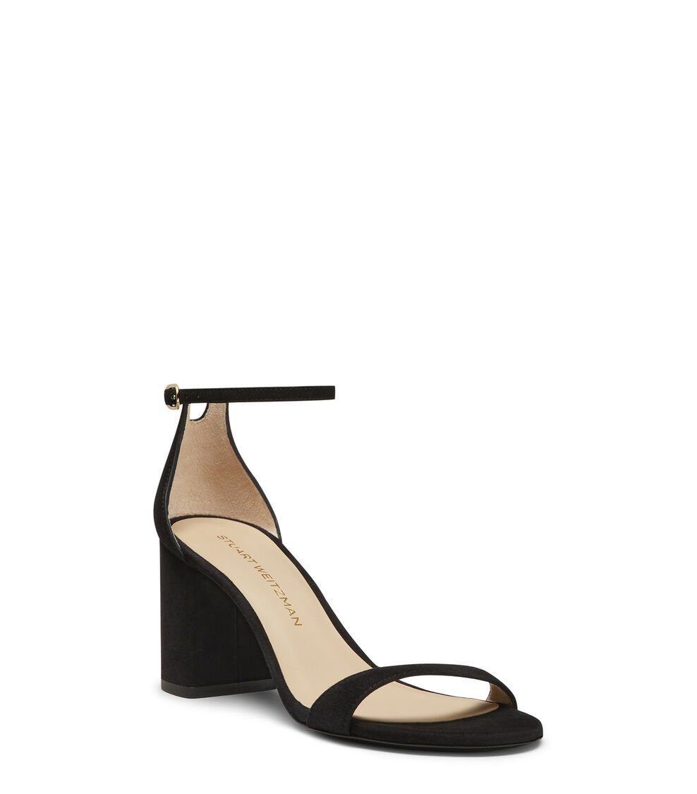 Stuart Weitzman NUDIST BLOCK 75 En BLACK De Mujer | Stuart Weitzman®