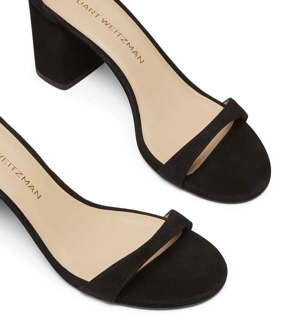 Stuart Weitzman NUDIST BLOCK 75 En BLACK De Mujer | Stuart Weitzman®