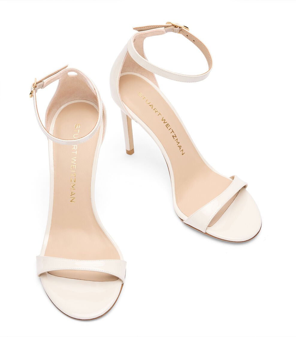 Stuart Weitzman NUDIST II 100 SANDAL En CREMA De Mujer | Stuart Weitzman®