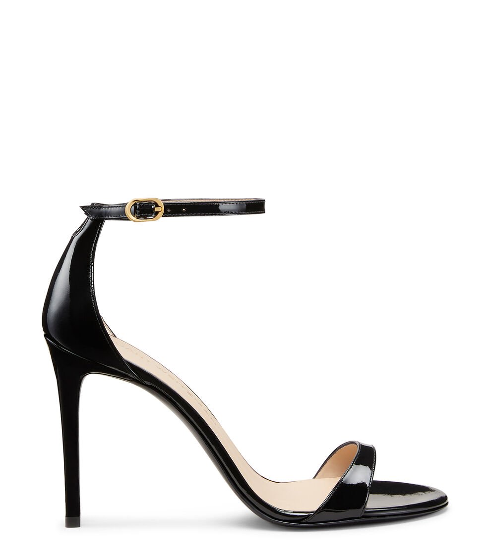Stuart Weitzman NUDIST II 100 SANDAL en NEGRO de Mujer | Stuart Weitzman®
