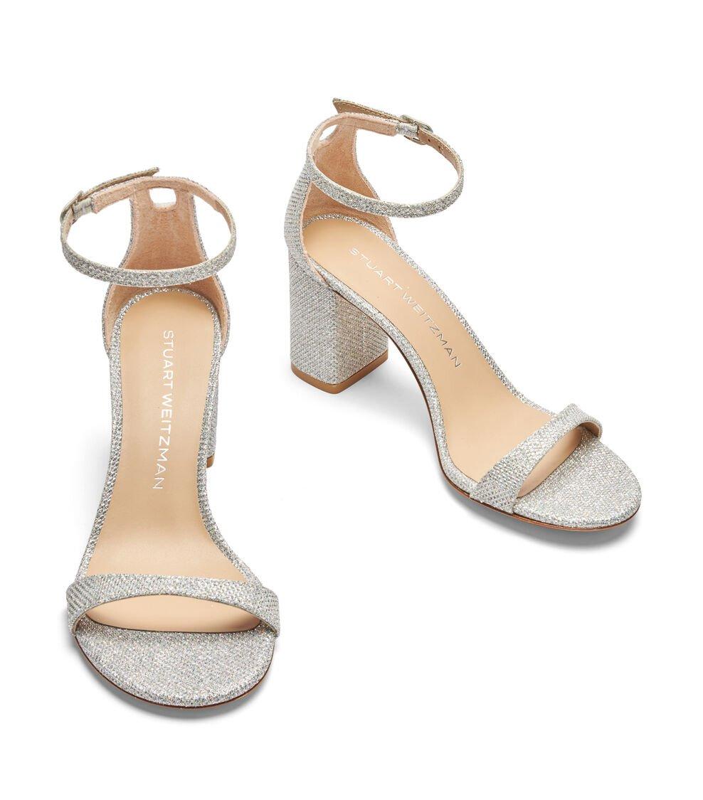 Stuart Weitzman NUDIST II 75 BLOCK SANDAL En CRISTAL De Mujer | Stuart Weitzman®