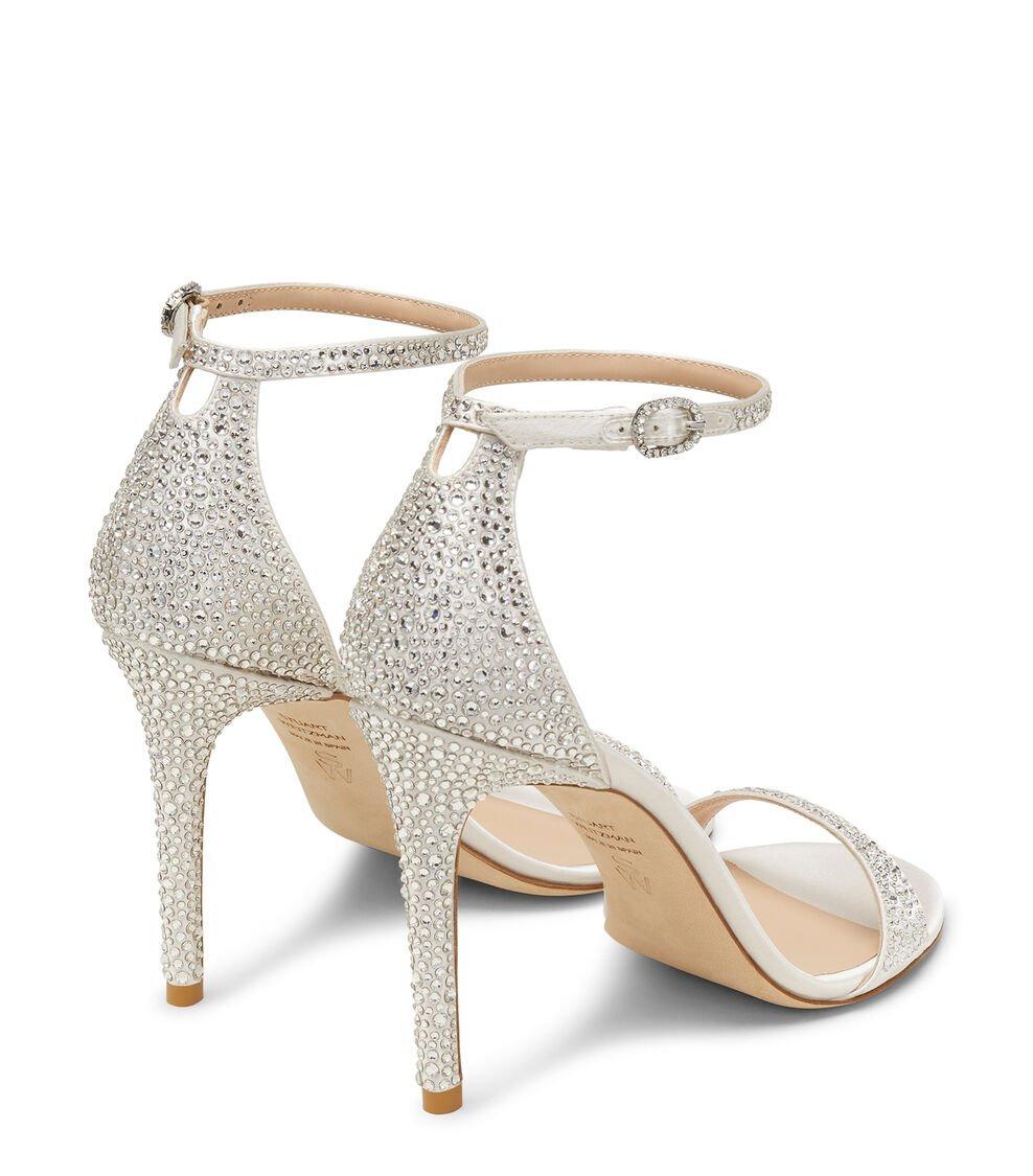 Stuart Weitzman NUDIST SHINE 100 SANDAL En CLARO/CREMA De Mujer | Stuart Weitzman®