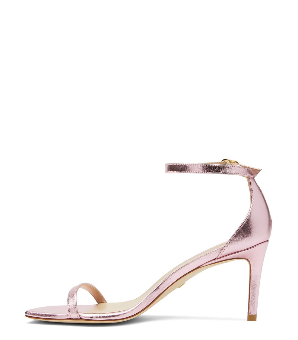 Stuart Weitzman NUDISTCURVE 75 SANDAL En ALGODÓN DE AZÚCAR De Mujer | Stuart Weitzman®