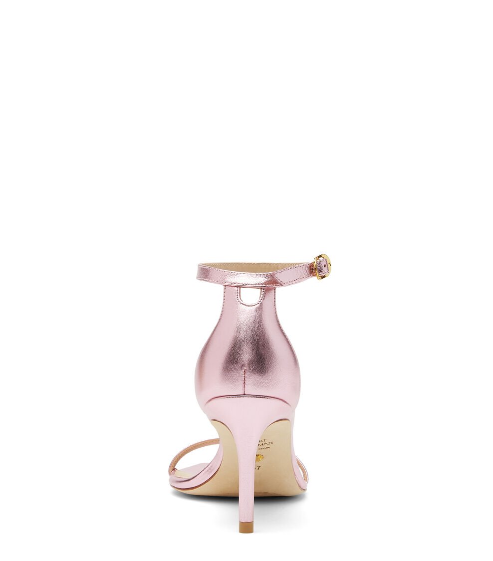 Stuart Weitzman NUDISTCURVE 75 SANDAL En ALGODÓN DE AZÚCAR De Mujer | Stuart Weitzman®