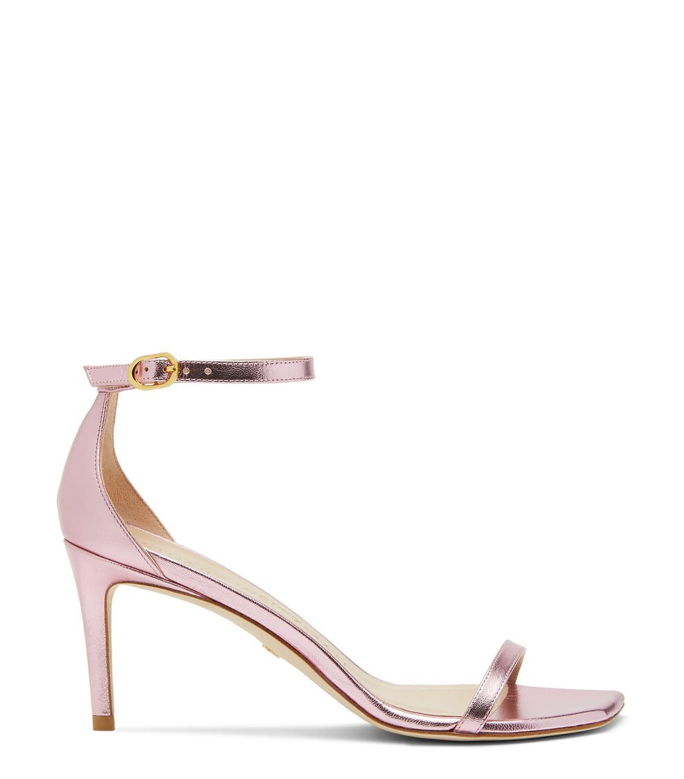 Stuart Weitzman NUDISTCURVE 75 SANDAL en ALGODÓN DE AZÚCAR de Mujer | Stuart Weitzman®