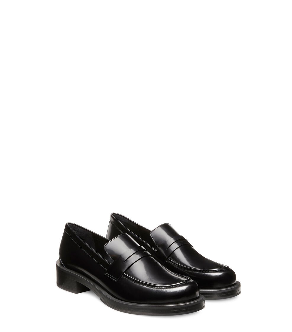 Stuart Weitzman PALMER BOLD LOAFER En NEGRO De Mujer | Stuart Weitzman®