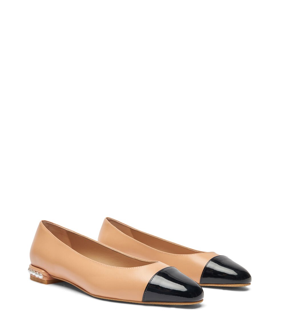 Stuart Weitzman PEARL FLAT En JENGIBRE De Mujer | Stuart Weitzman®