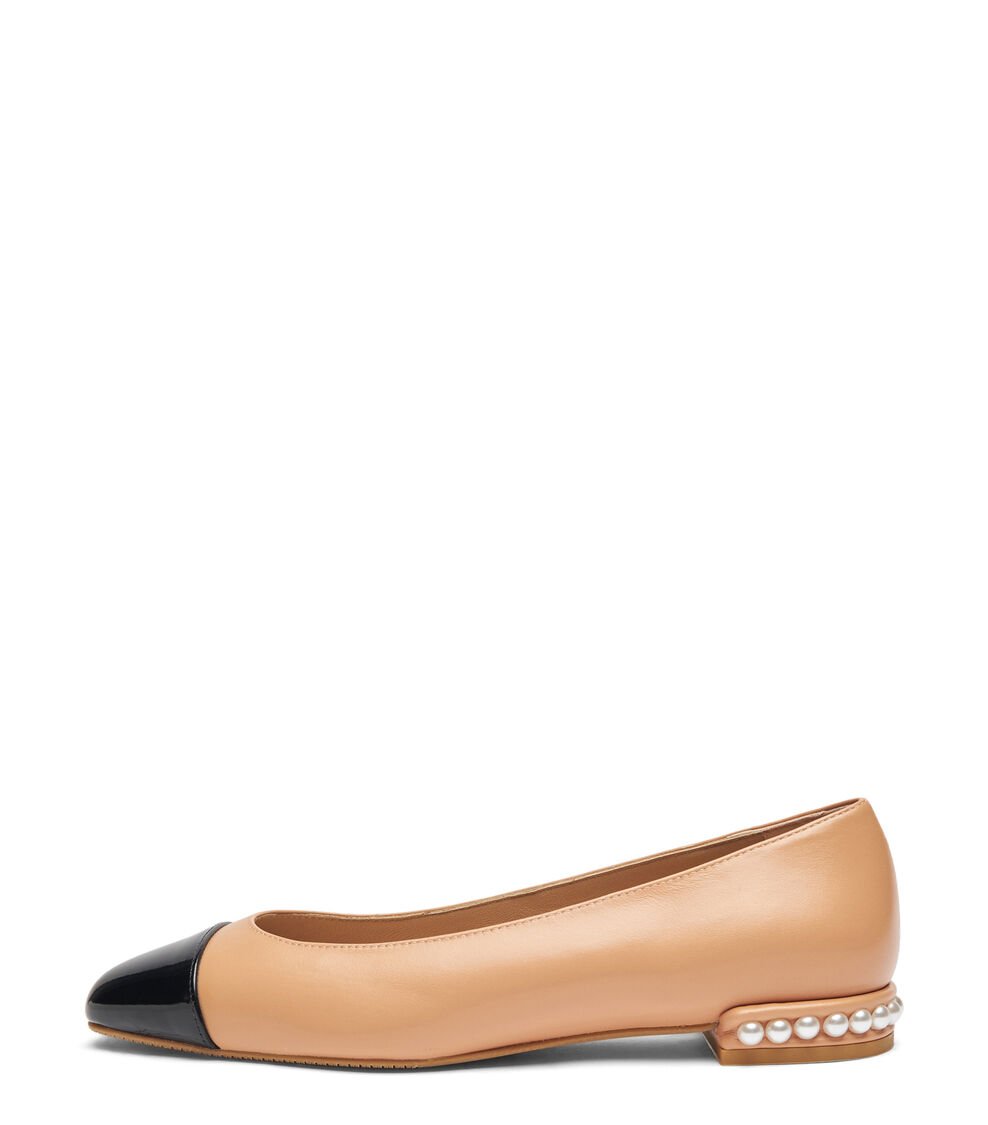 Stuart Weitzman PEARL FLAT En JENGIBRE De Mujer | Stuart Weitzman®