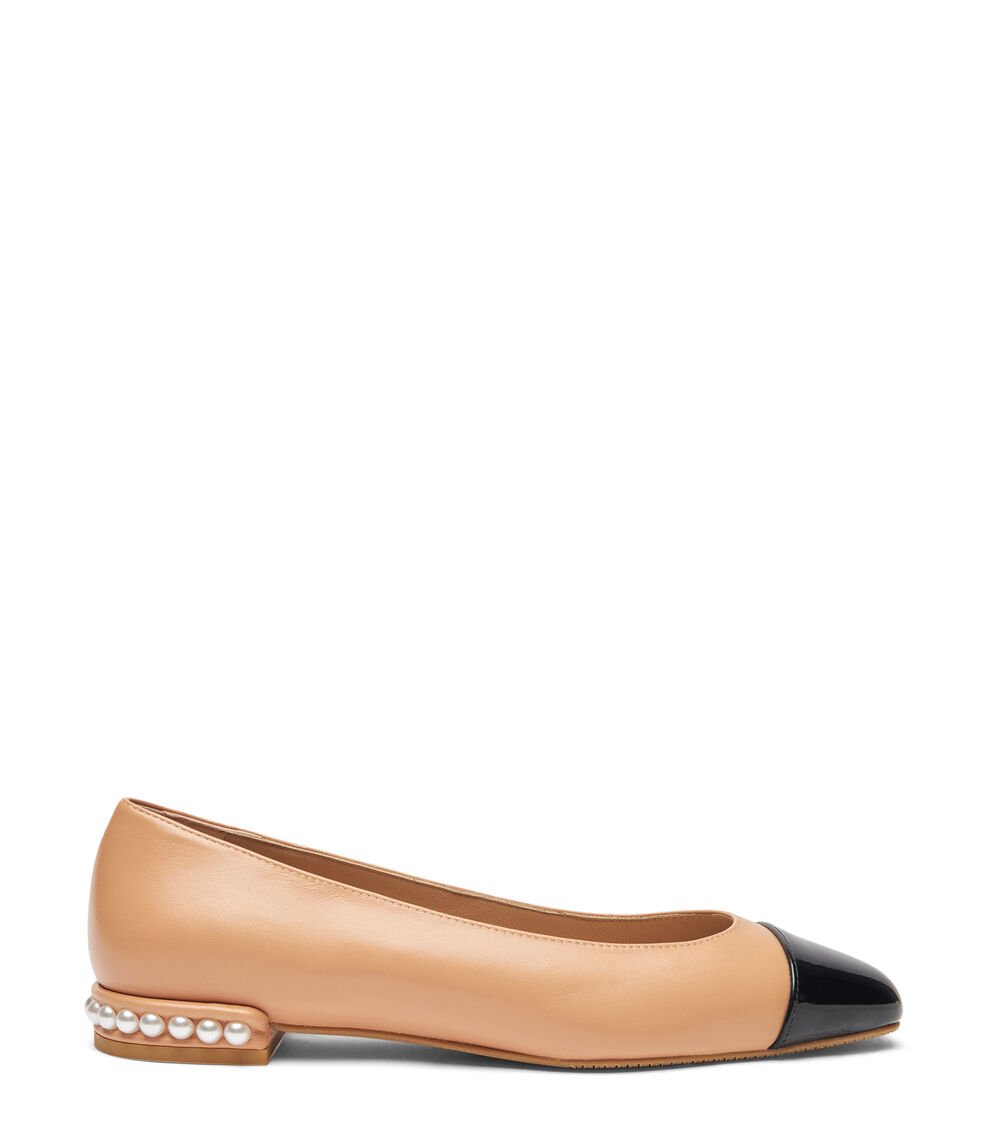 Stuart Weitzman PEARL FLAT en JENGIBRE de Mujer | Stuart Weitzman®