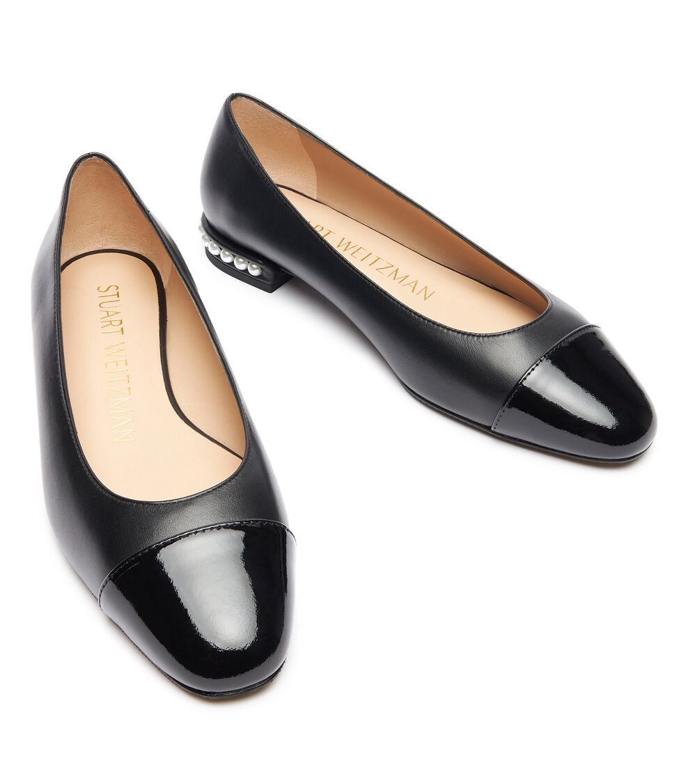 Stuart Weitzman PEARL FLAT En NEGRO De Mujer | Stuart Weitzman®
