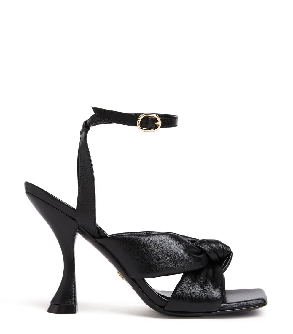 Stuart Weitzman PLAYA ANKLE STRAP 100 SANDAL en NEGRO de Mujer | Stuart Weitzman®