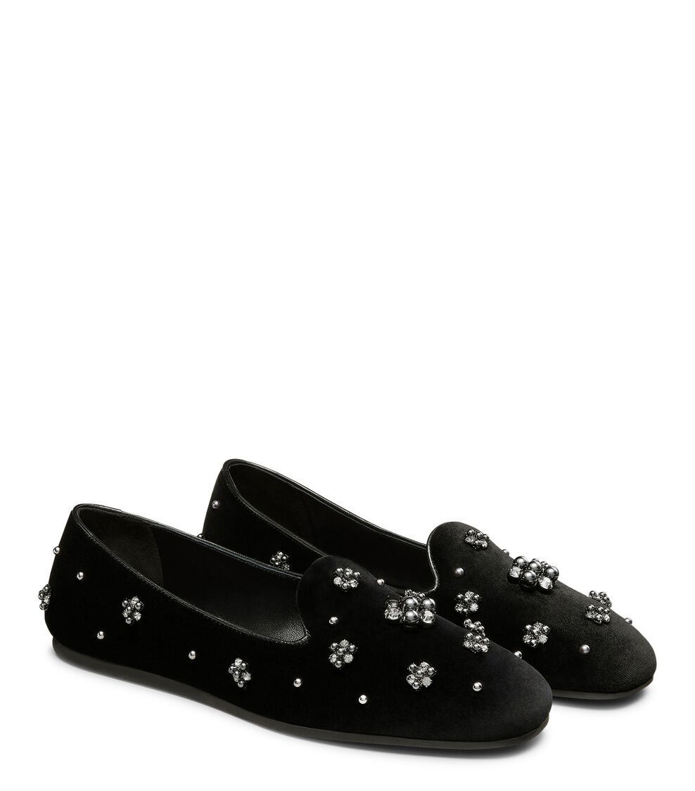 Stuart Weitzman POPPY LOAFER En NEGRO/GRAFITO/NEGRO De Mujer | Stuart Weitzman®