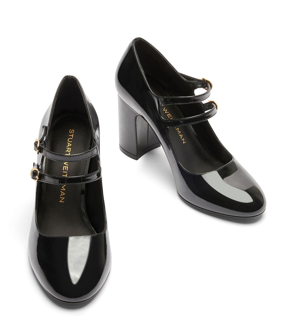 Stuart Weitzman POSH 85 MARY JANE En NEGRO De Mujer | Stuart Weitzman®