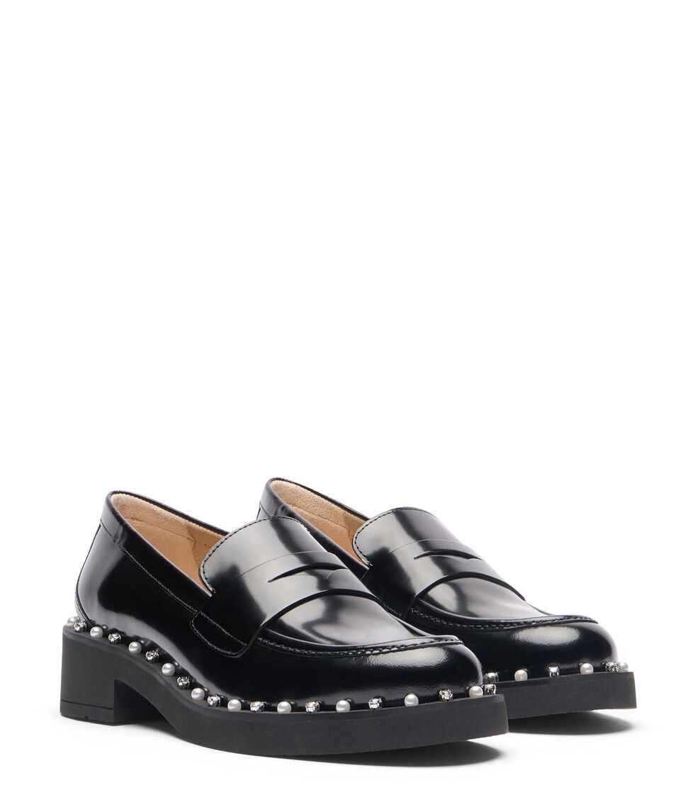 Stuart Weitzman REVERIE LOAFER En NEGRO De Mujer | Stuart Weitzman®
